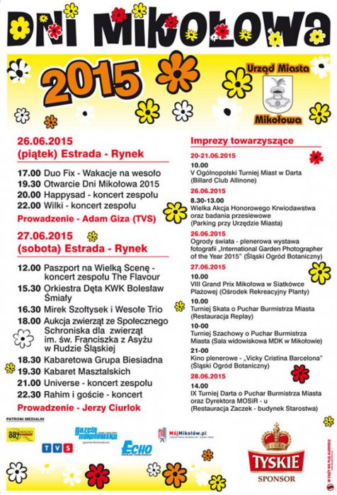 Program Dni Mikołowa 2015