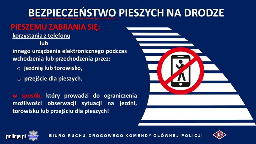 zbiór porad dotyczących bezpieczeństwa pieszych na oznakowanych przejściach