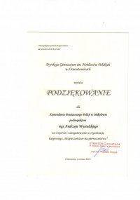 Podziękowania