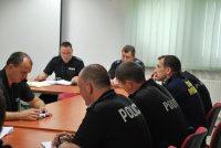 Policjanci podczas zabezpieczenia imprezy masowej &quot;Dni Mikołowa 2015&quot;