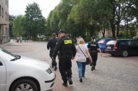 Policjanci podczas zabezpieczenia imprezy masowej &quot;Dni Mikołowa 2015&quot;