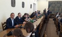 Policjanci z KPP Mikołów podczas debaty w Sejmie RP w dniu 16 września br.