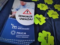 ulotki informacyjne i odblaskowe gadżety