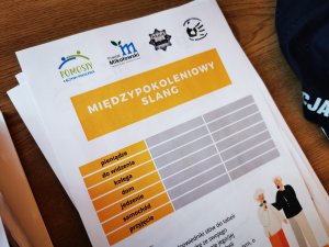 kartka A4 z dotycząca młodzieżowego slangu