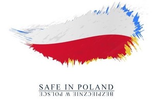 logo kampanii &quot;Safe in Poland&quot;