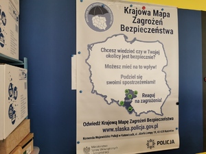 plakat promujący Krajową Mapę Zagrożeń Bezpieczeństwa