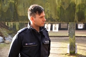 jeden z policjantów Wydziału Prewencji