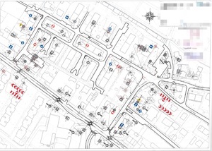 mapa zmian organizacji ruchu w Mikołowie w centrum