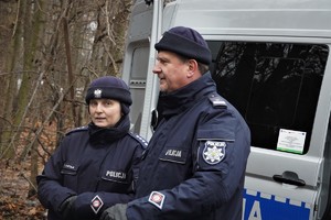 wykładowcy szkoły policji, kobieta i mężczyzna