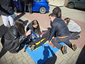 na zdjęciu widać symulację rannego