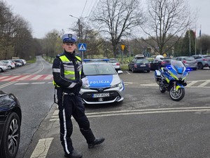 na zdjęciu widać policjanta