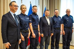 spotkanie w MSWiA z policjantami z Mikołowa