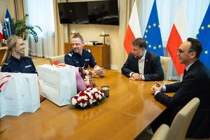 spotkanie w MSWiA z policjantami z Mikołowa