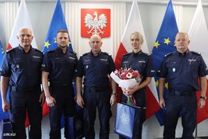 spotkanie w KGP z policjantami z Mikołowa