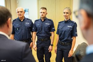 spotkanie w MSWiA z policjantami z Mikołowa