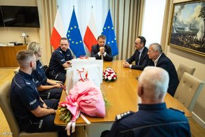 spotkanie w MSWiA z policjantami z Mikołowa