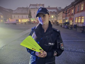 na zdjęciu widać policjantkę