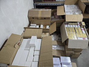 na zdjeciu widać zabezpieczony towar