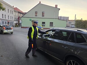 na zdjęciu widać policjanta